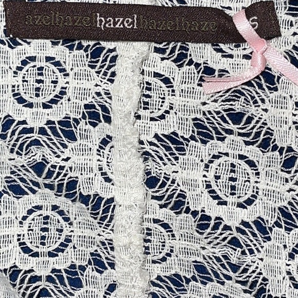 NWT Anthropologie HAZEL Blue & Orange Bohemian Style Blouse Sz. S - Picture 13 of 14